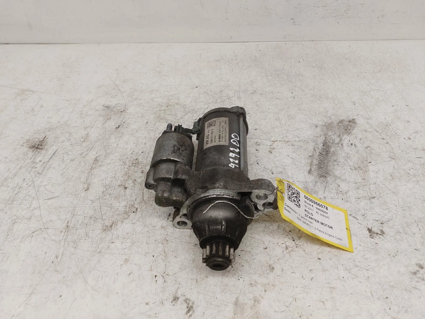Volkswagen Polo Mk5 Manual Bosch Starter Motor 