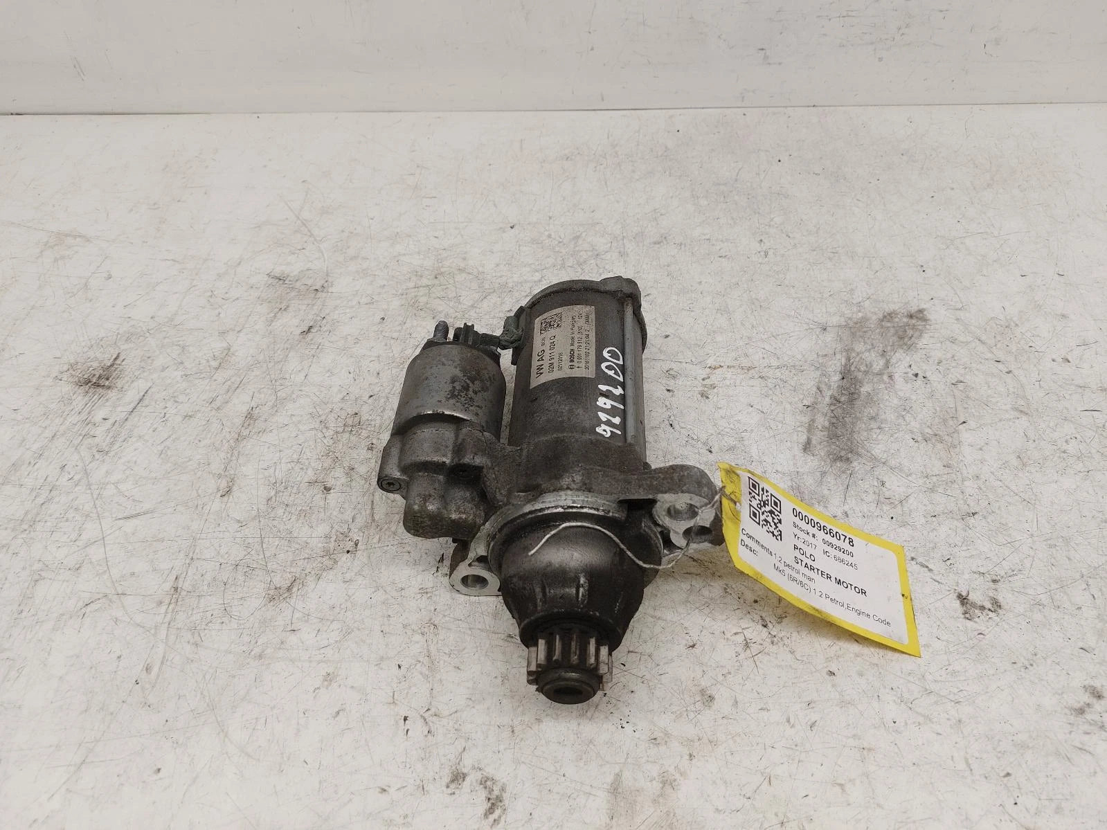 Volkswagen Polo Mk5 Manual Bosch Starter Motor 