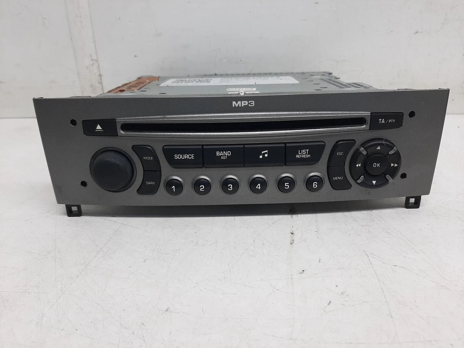 Peugeot 308 Mk1 (T7) OEM Radio/CD/Stereo Head Unit 