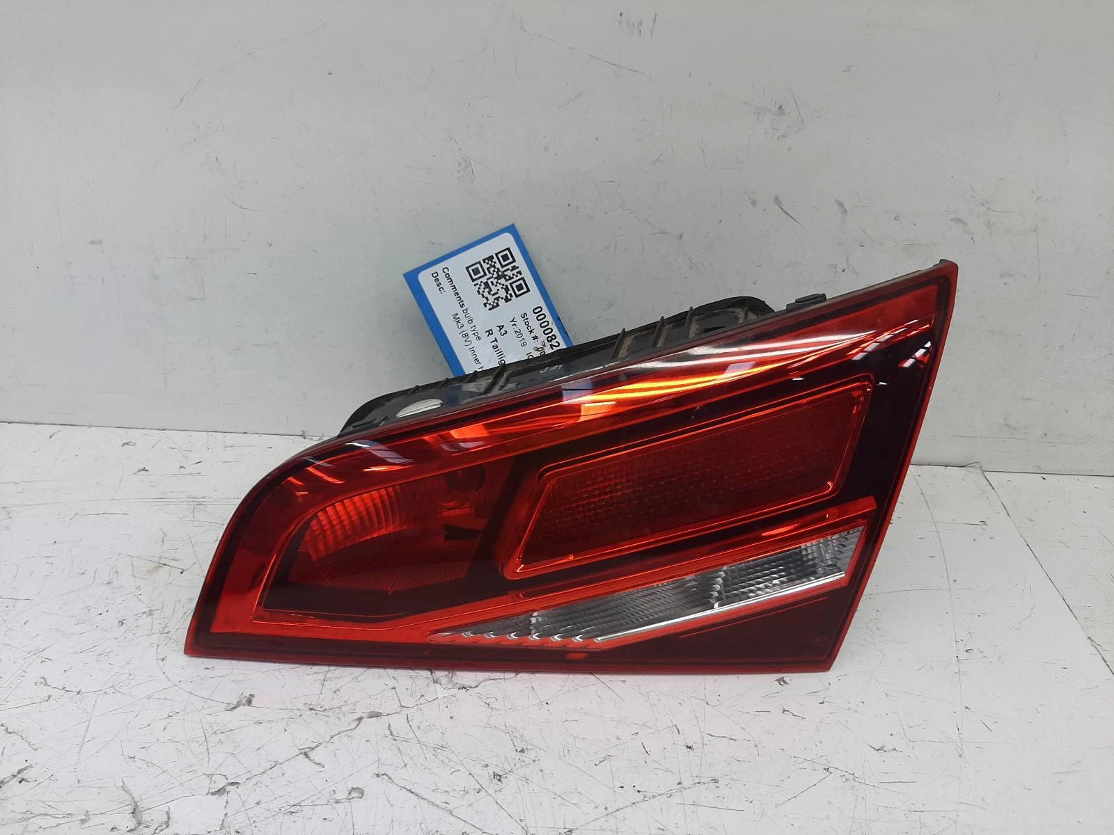 Audi A3 Drivers Right Rear inner Taillight Tail Light 