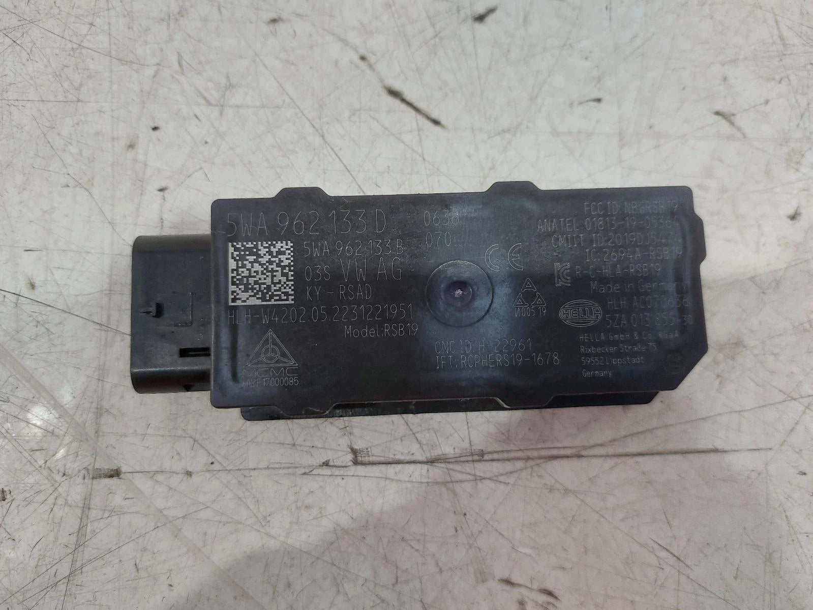 Volkswagen Id.3 Mk1 Keyless Entry Antenna 