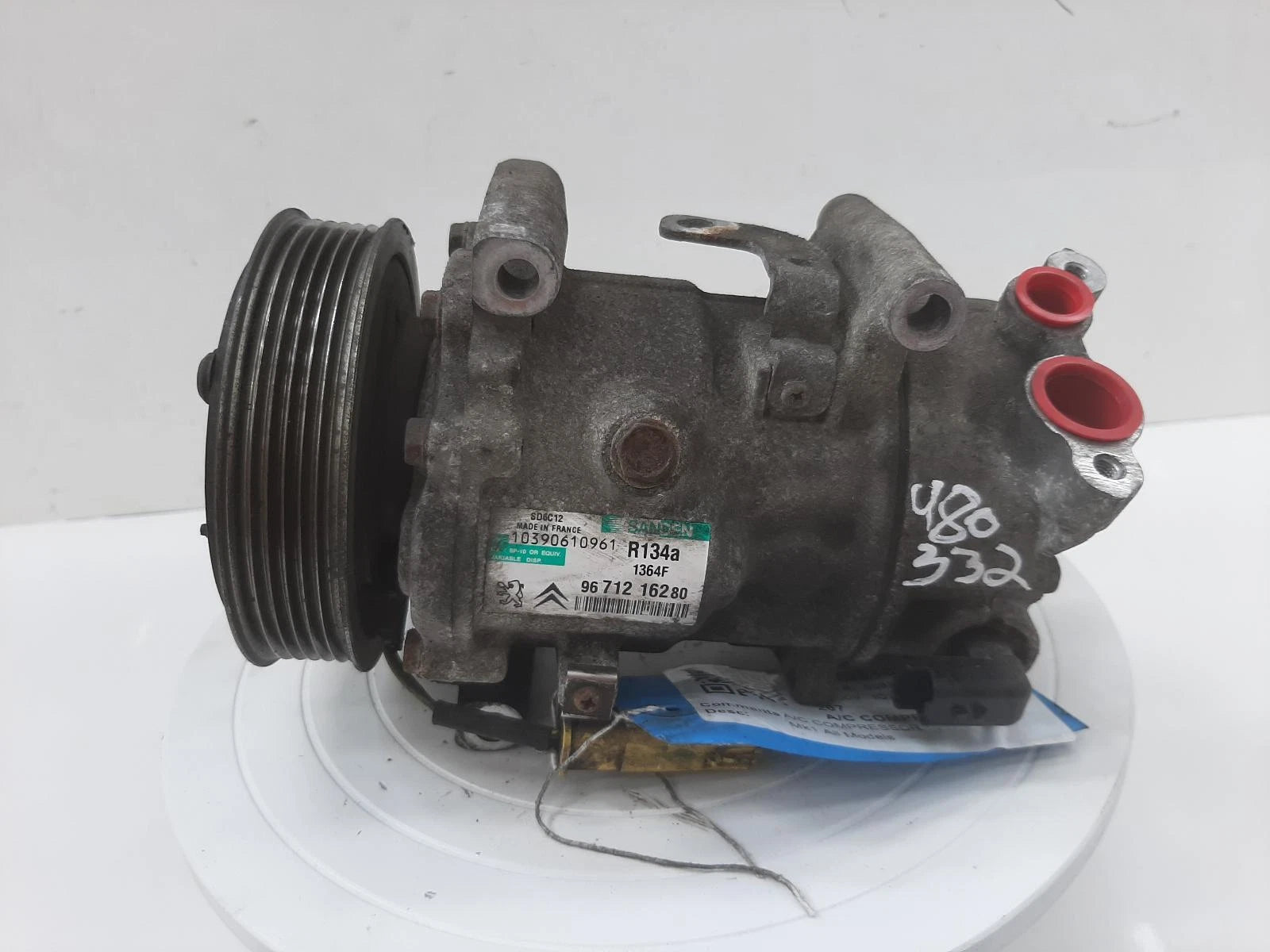 Peugeot 207 Mk1 Sanden AIR CON A/C COMPRESSOR PUMP R134A 
