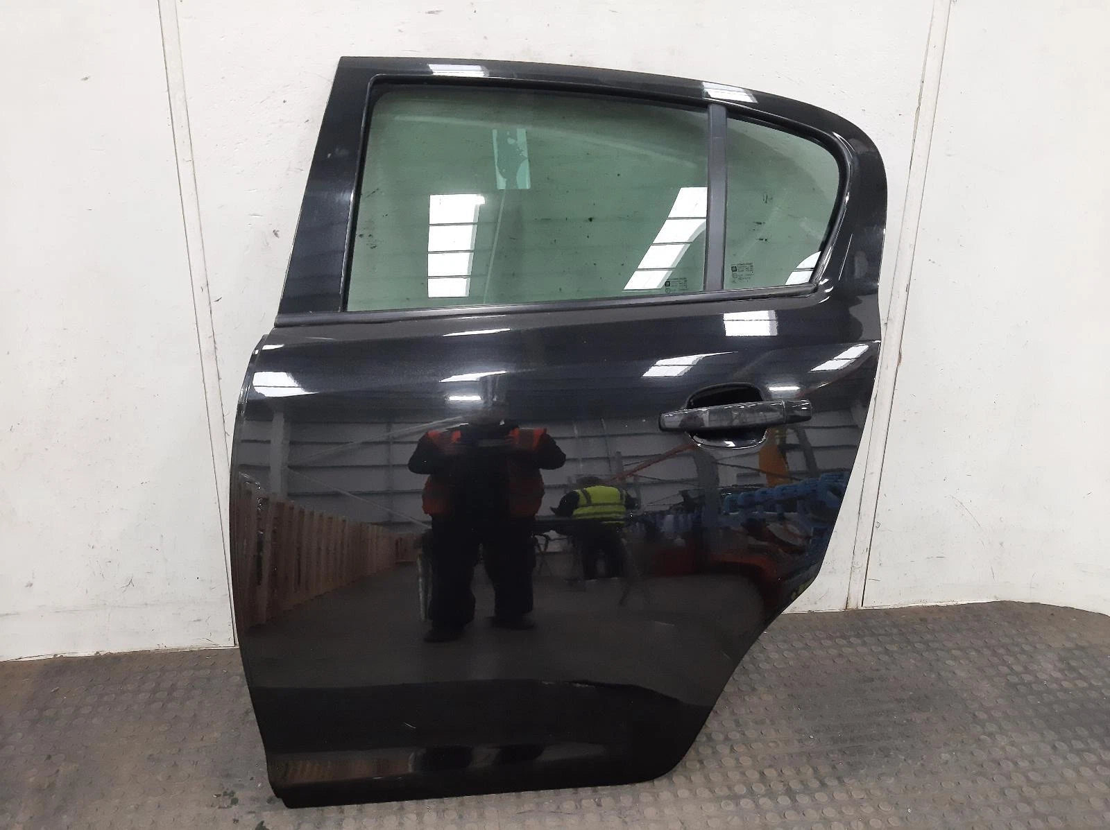 Opel Corsa D Black N/S Passengers Left Rear Door 