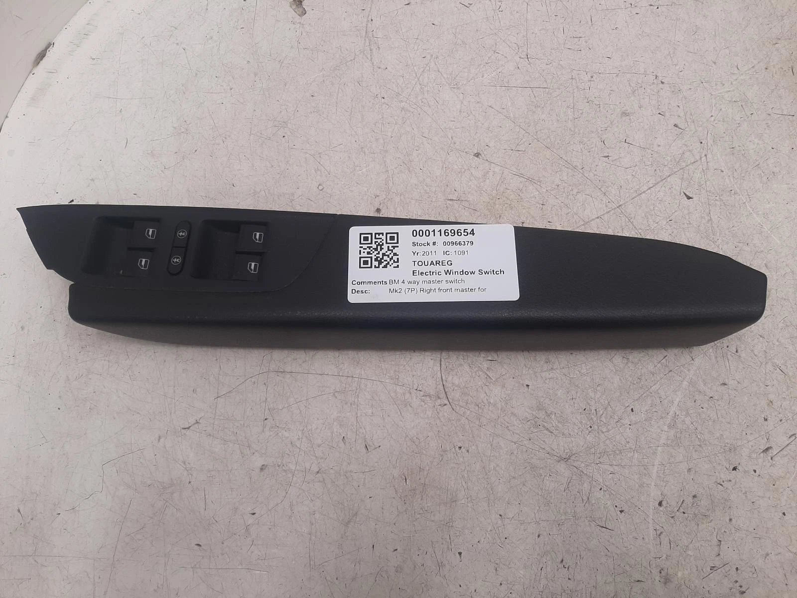 Volkswagen Touareg Drivers Master Window Switches 