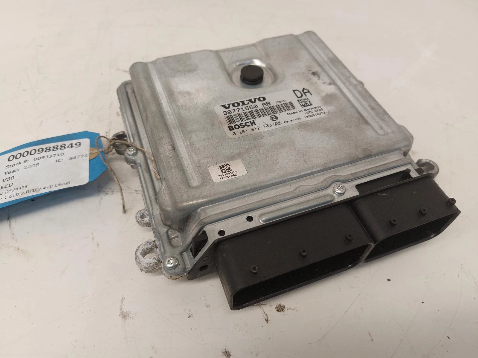 Volvo V50 2.4L D5244T8 Diesel Automatic ECU Engine Control Unit Kit Parts 