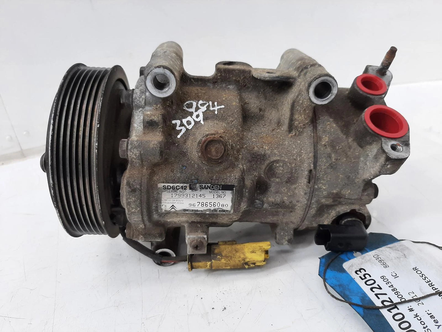 Citroen C3 Mk2 (A51) AIR CON A/C COMPRESSOR PUMP 