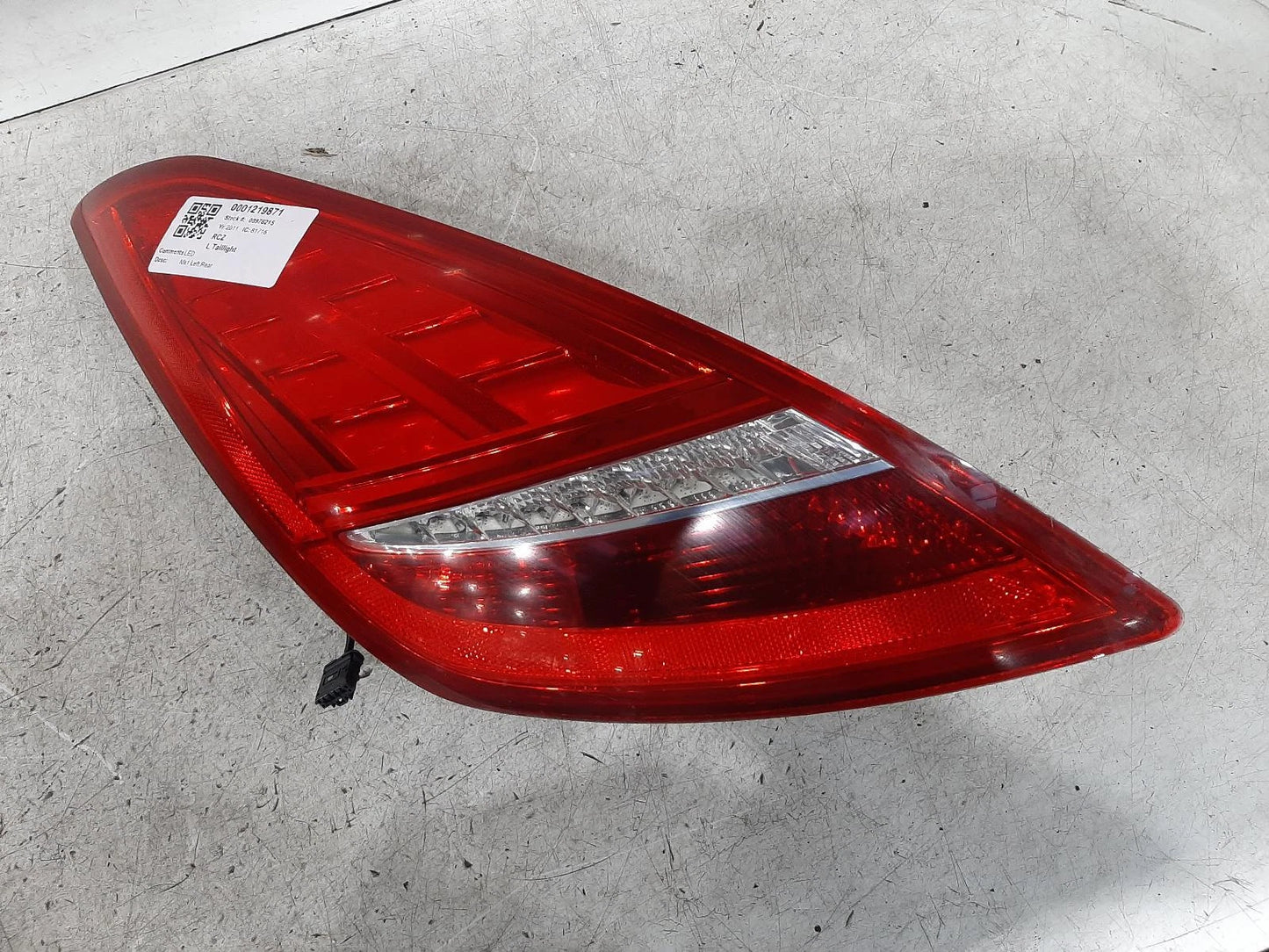 Peugeot Rcz Mk1 N/S Passengers Left Rear Taillight Tail Light 