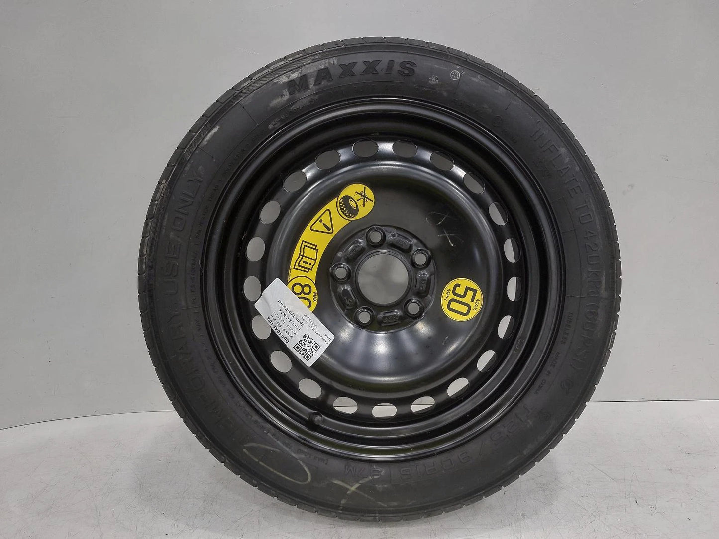 Ford Focus C Max Mk2 Facelift 15" Space Saver Spare Wheel Kit 