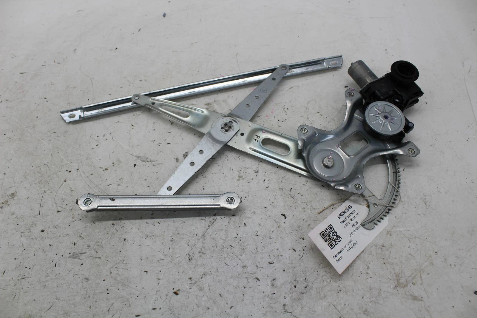 Toyota Prius Window Regulator Front Passengers Side 