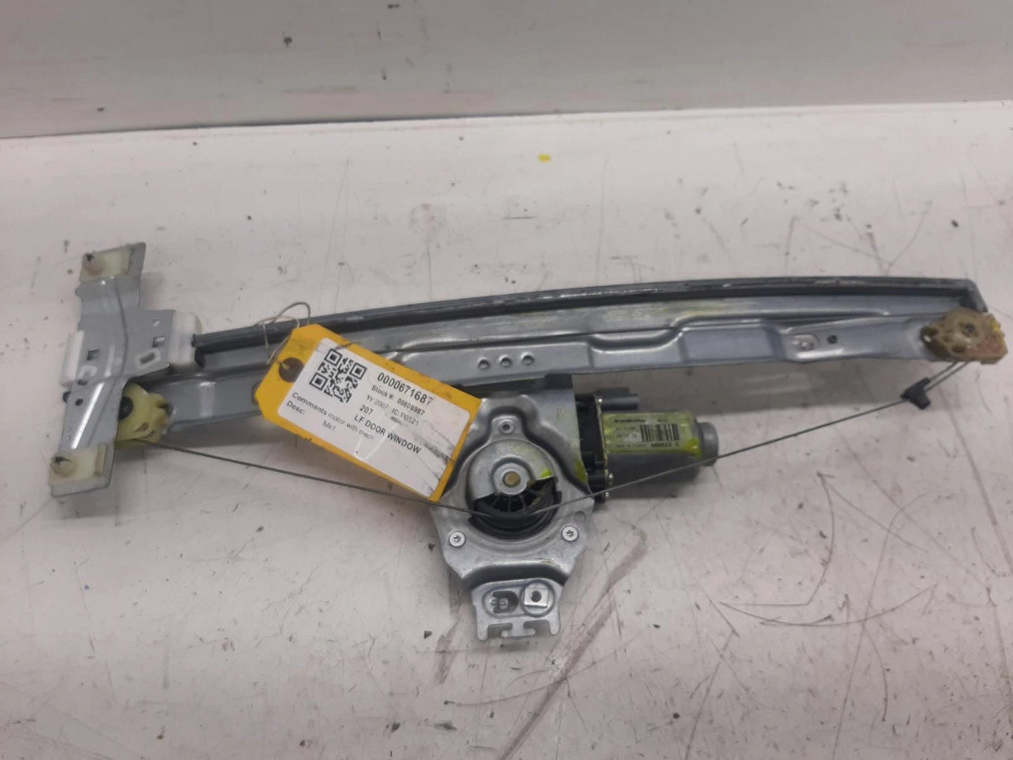 Peugeot Window Regulator Front Passengers Side 