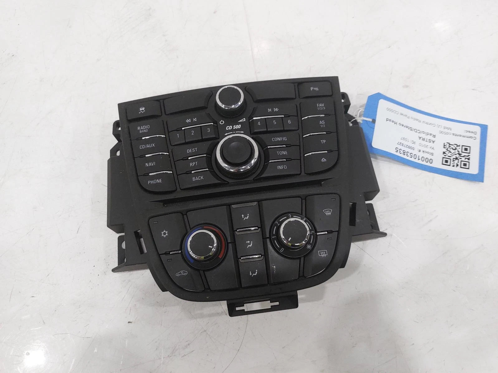 Opel Astra Mk6 CD500 OEM Radio/CD/Stereo Head Unit No Code Available 