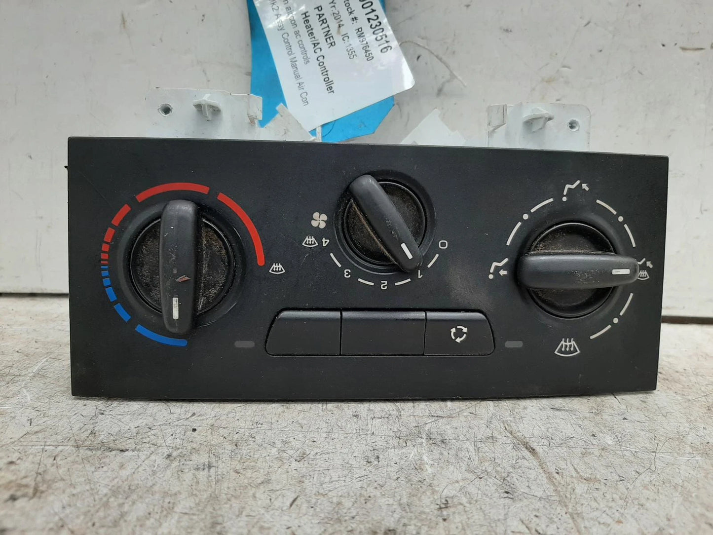 Peugeot Partner Heater Control Switch 