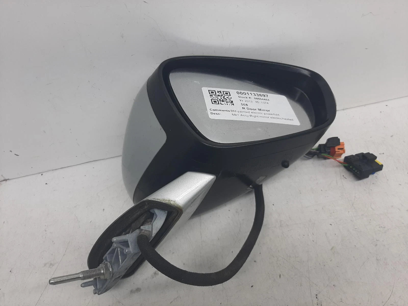 Peugeot 508 Mk1 Silver O/S Drivers Right Door Wing Mirror 
