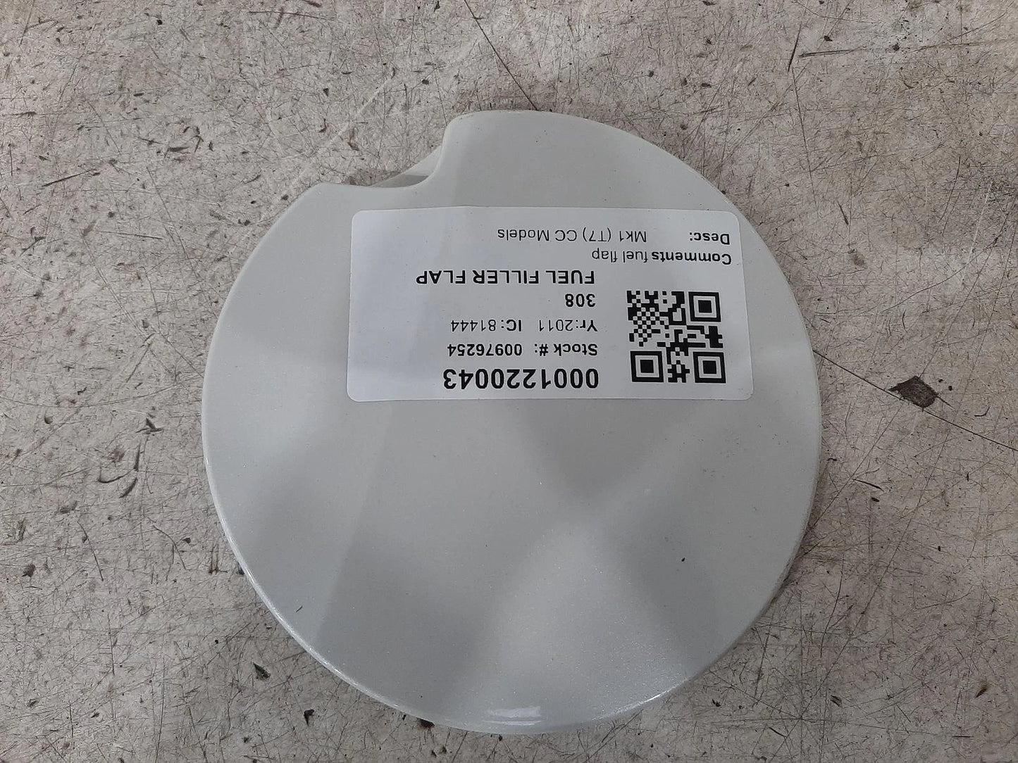 Peugeot 308 Mk1 (T7) White Fuel Filler Flap 