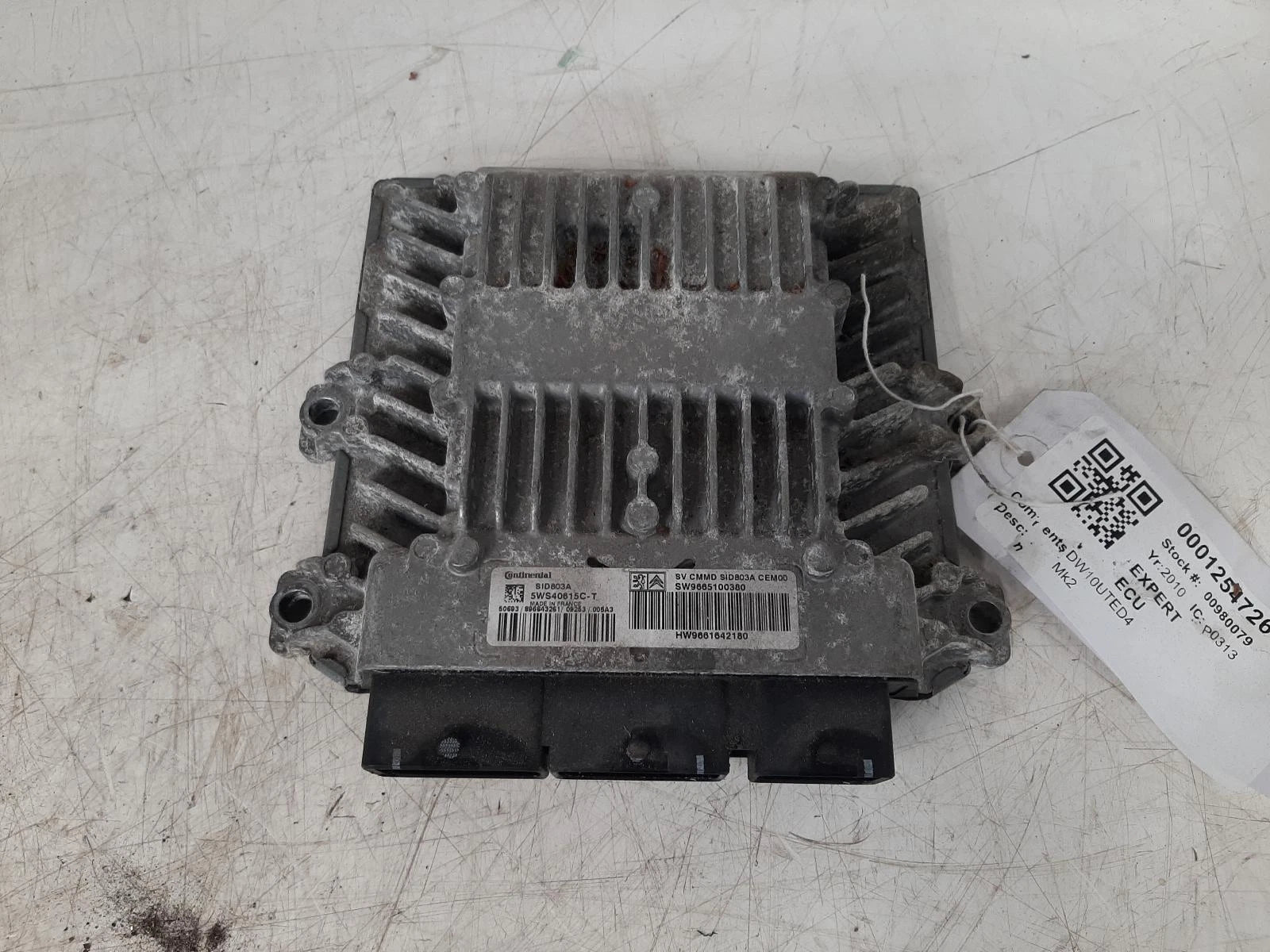 Peugeot Expert Mk2 DW10UTED4 (RHK) ECU Engine Control Unit 