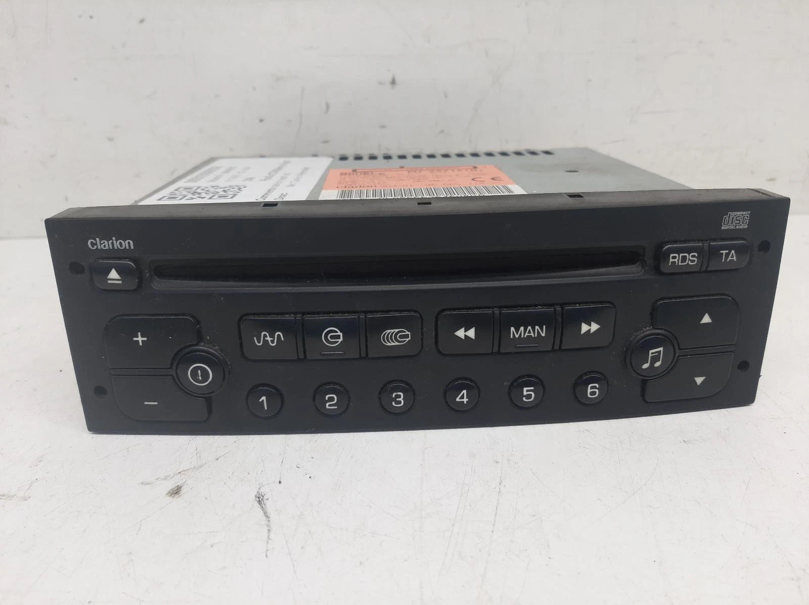 Peugeot 206 Mk1 Radio/CD/Stereo Head Unit No Code Available 
