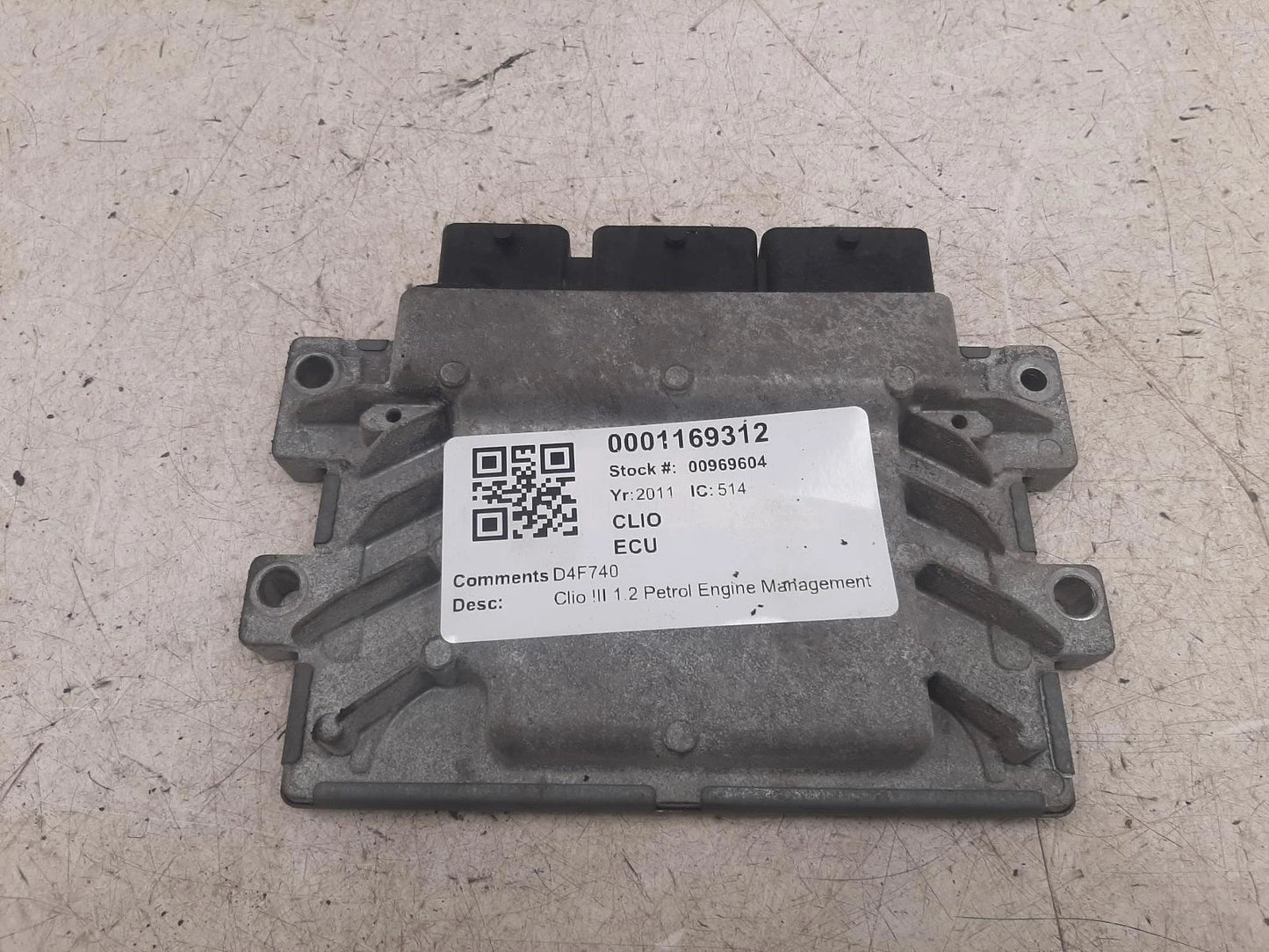 Renault Clio Iii 1.1L D4F740 ECU Engine Management Control Module 
