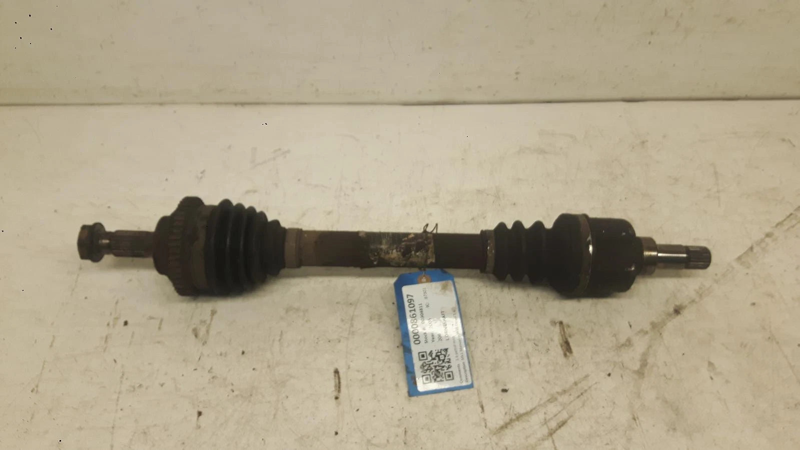 Peugeot 206 Mk1 Manual NS Passenger Left Front Driveshaft w/ABS 