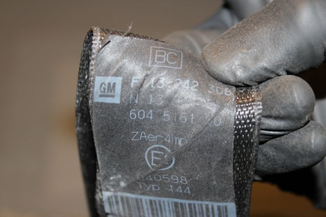 Opel Astra Seat Belt Front Drivers Side 