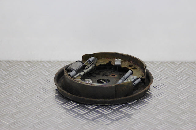 Opel Corsa Brake Plate with Shoes Rear Drivers Side 